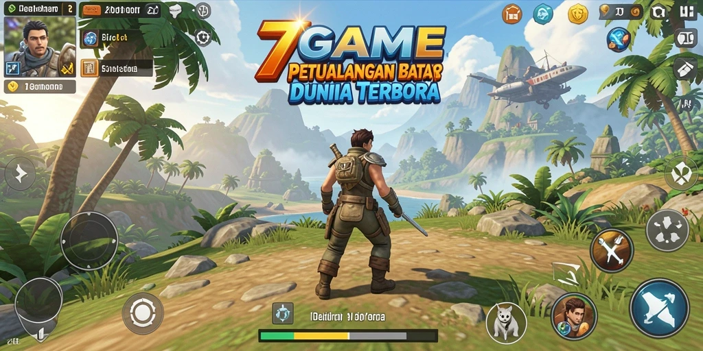Screenshot gameplay menunjukkan petualangan mendebarkan di dunia terbuka.