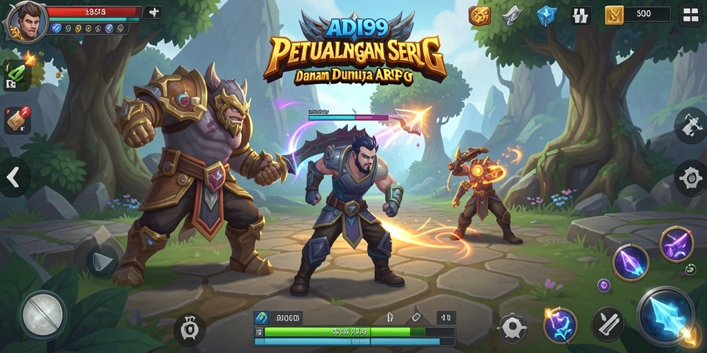 Tampilan dinamis dari gameplay ARPG yang mengasyikkan.