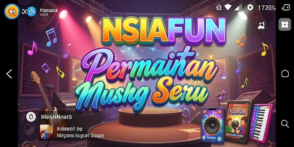 Tampilan gameplay <strong>NESIAFUN</strong> dengan berbagai pilihan lagu yang menarik.